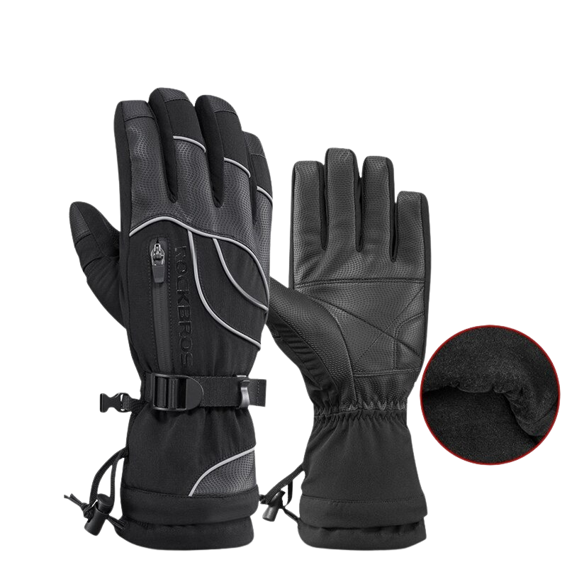 Waterproof Fleece Thermal Motorcycle Ski Gloves