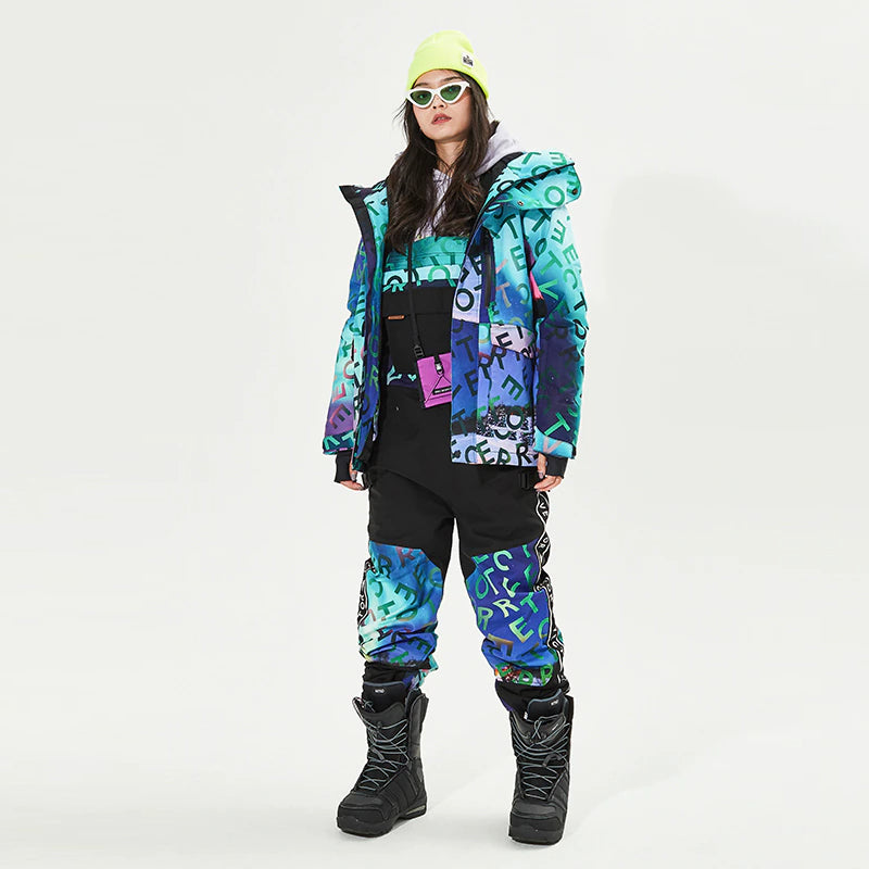 Warm Windproof Waterproof Outdoor Snowboarding Suit