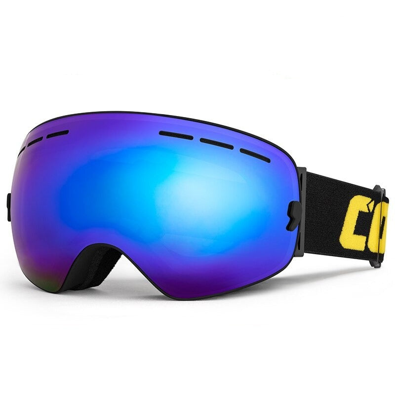 Unisex Double Layers Anti-Fog Ski Glasses