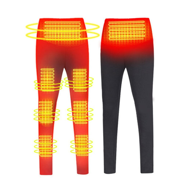 Electric Heating Pants Trousers Men Women USB Knee Heated Belly