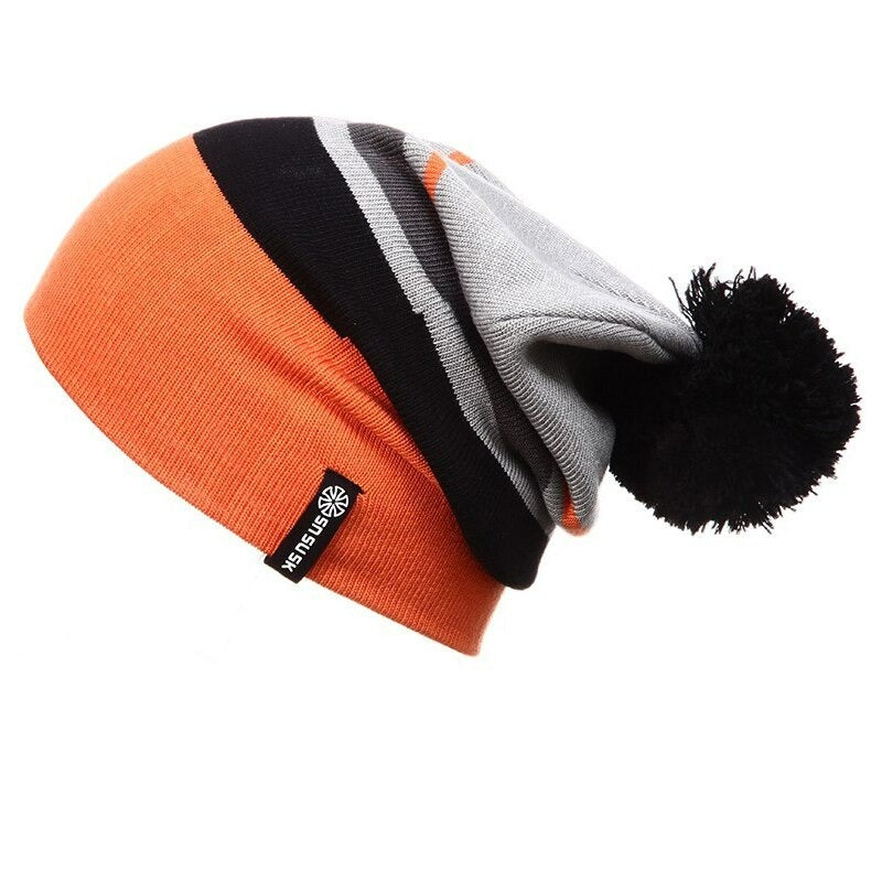 Warm Knitted Hat For Winter Skiing