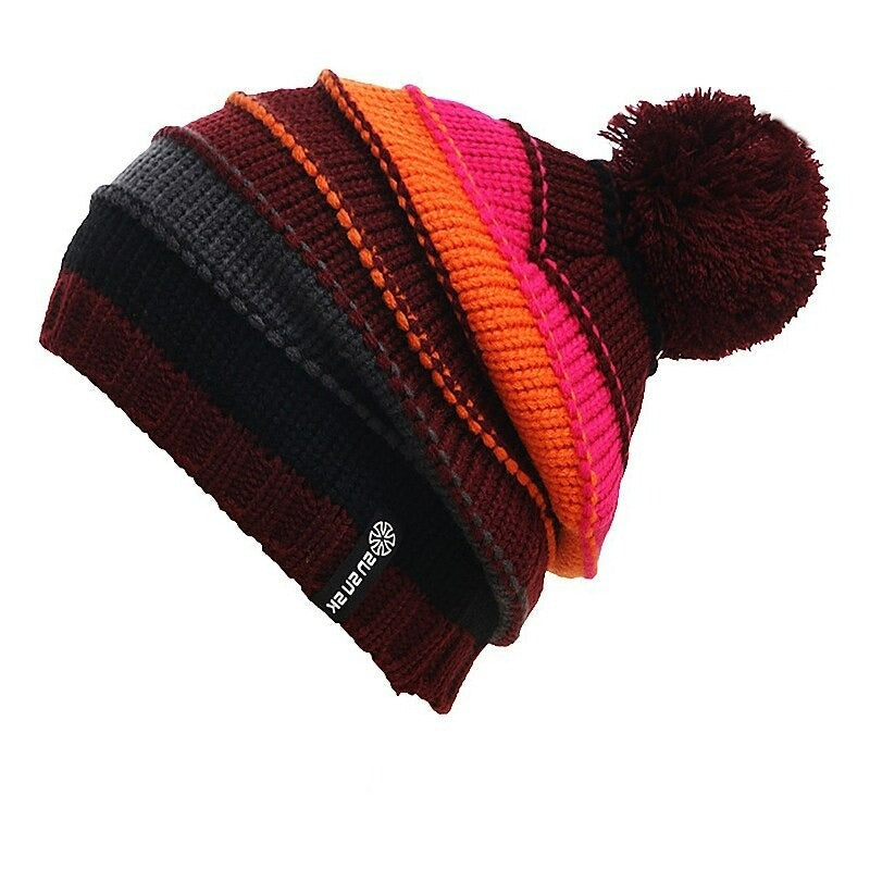 Warm Knitted Hat For Winter Skiing