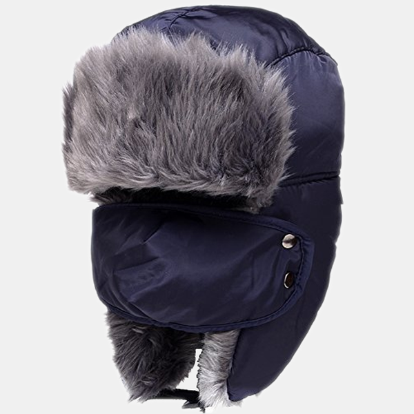 Winter Blue Fur Hat