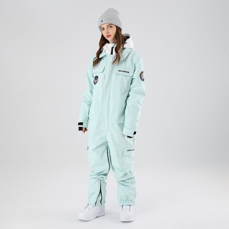 Unisex Outdoor Snowboard One-Piece Overalls Jacket