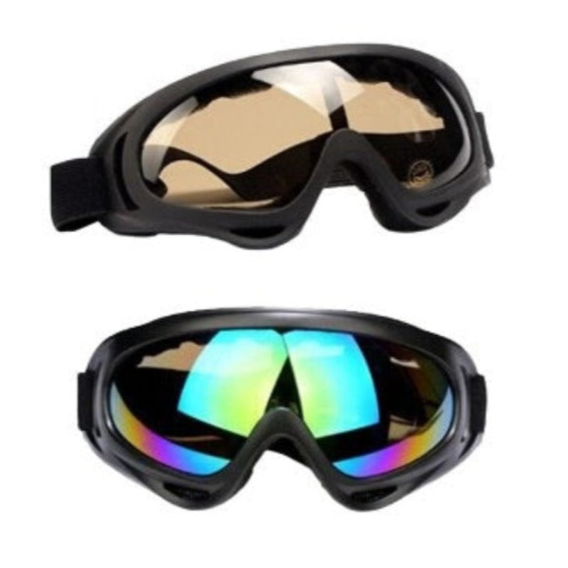 2 Pcs Unisex Mountain Ski Snowboarding Sports Sunglasses