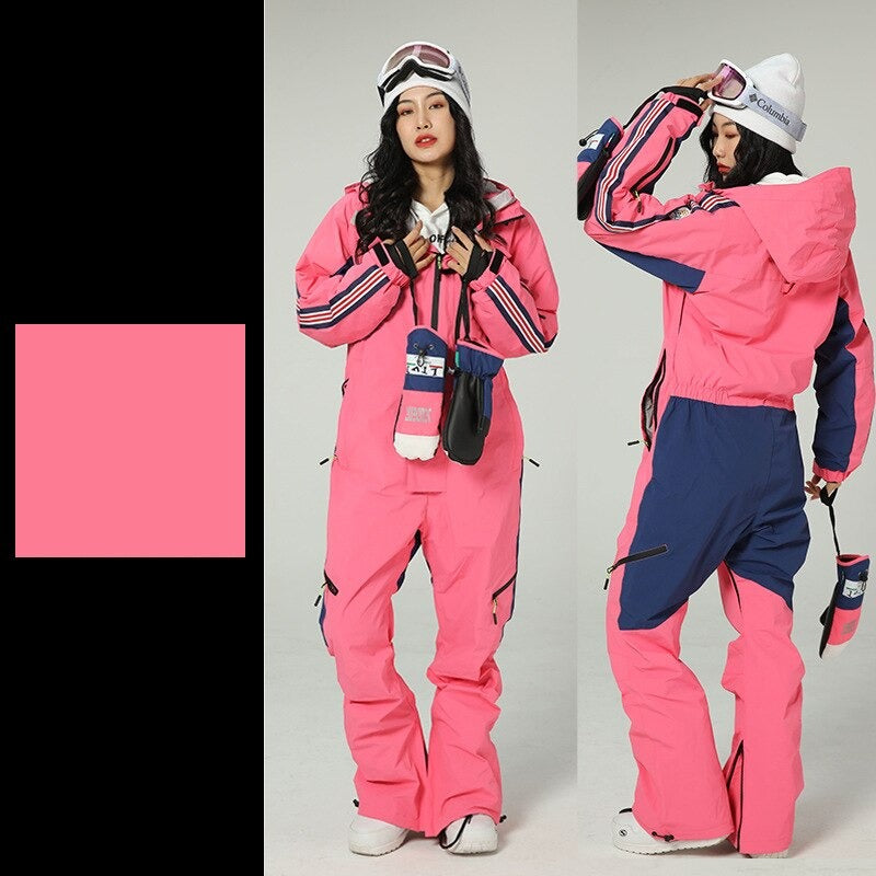 Women's One Piece Snowboard Thermal Overall Jacket