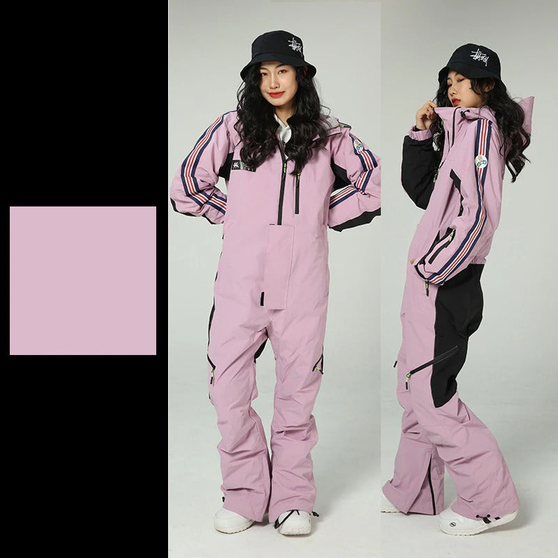 Women's One Piece Snowboard Thermal Overall Jacket