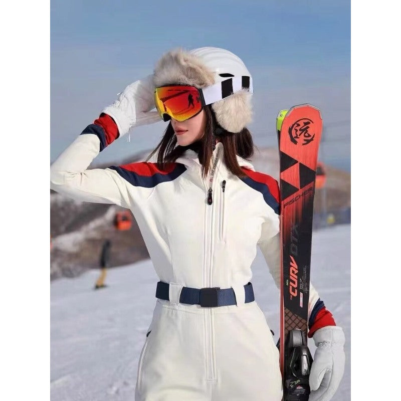 Windproof Waterproof One Piece Snowboarding Women's Suits