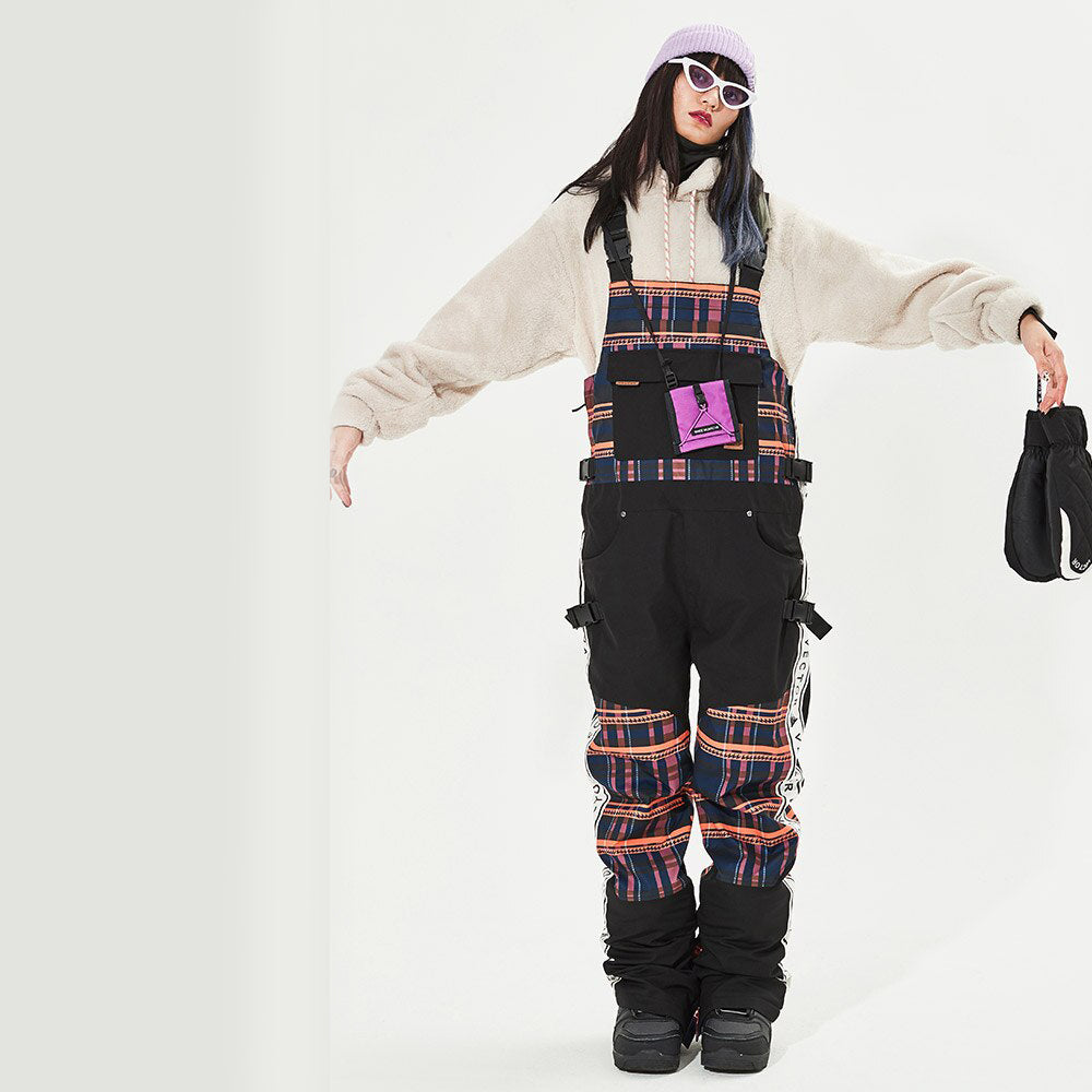 Outdoor Thick Straight Jumpsuit Ski Pants