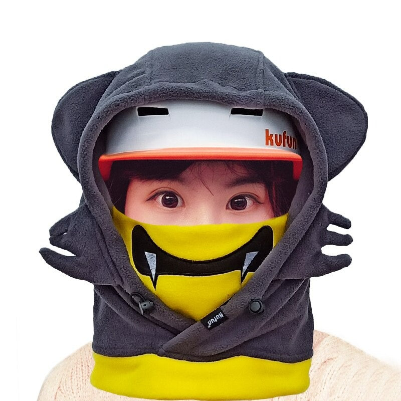 Animal Shaped Skiing Helmet Cover Hat