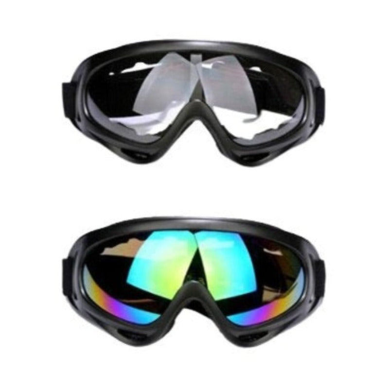 2 Pcs Unisex Mountain Ski Snowboarding Sports Sunglasses